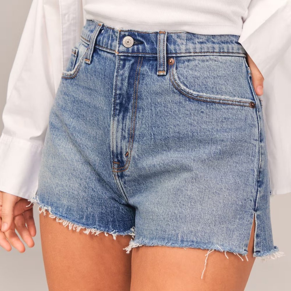 Abercrombie & Fitch Curve Love High Rise Shorts